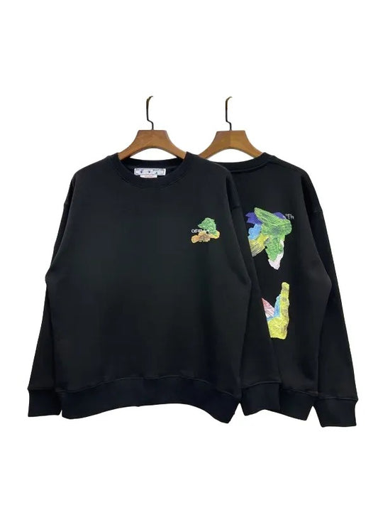 OFF-WHITE Sweatshirt mit Rundhalsausschnitt