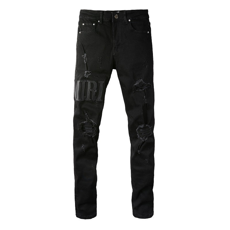 Black Amiri Jeans Neri AMIRI Mx1 Distressed Jeans Skinny Strappati