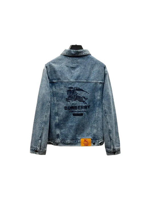 BURBERRY - Zip-up denim jacket