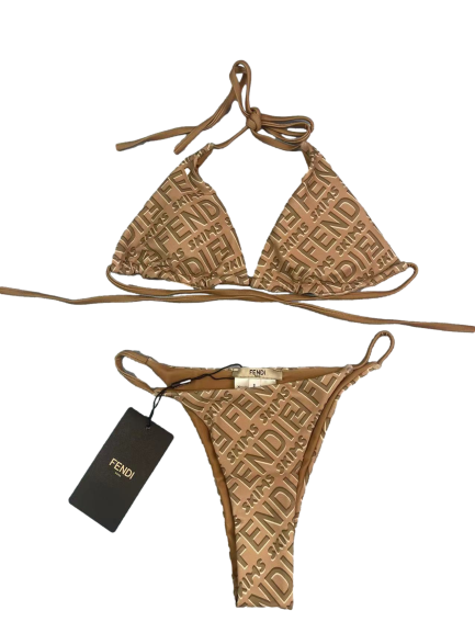 Fendi bikini brown shop