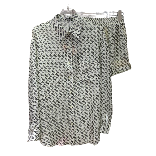 Miu Miu - Completo maglia e pantaloncini in cotone