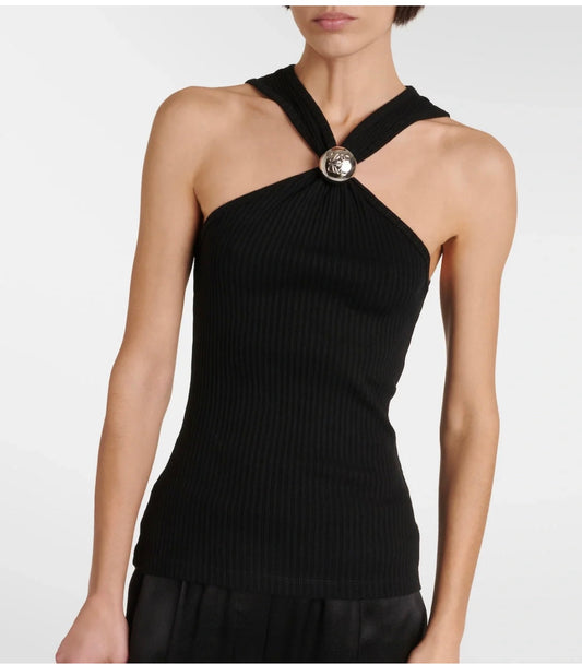 LOEWE - Top Anagramma Pebble in Cotone