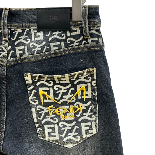 FENDI - Bermuda Jeans Denim