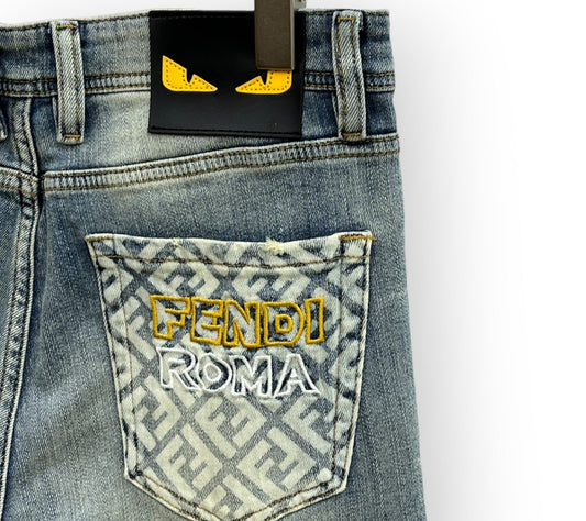 FENDI - Jeans in denim