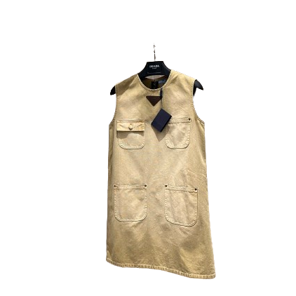 PRADA - Miniabito in canvas di cotone