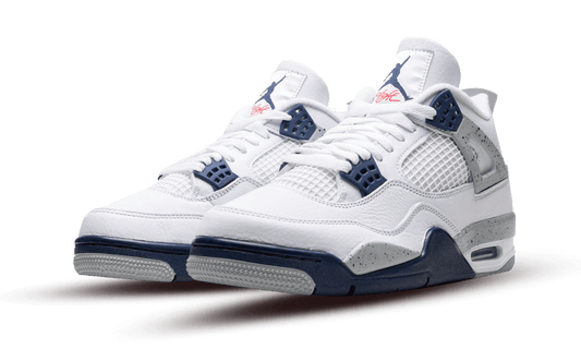 JORDAN - Air Jordan 4 Retro White Midnight Navy - IperShopNY