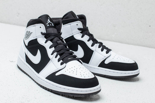 JORDAN 1 Mid White Black - IperShopNY