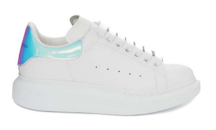 ALEXANDER McQUEEN - Sneaker Oversize in Bianco/rosa Shocking - IperShopNY