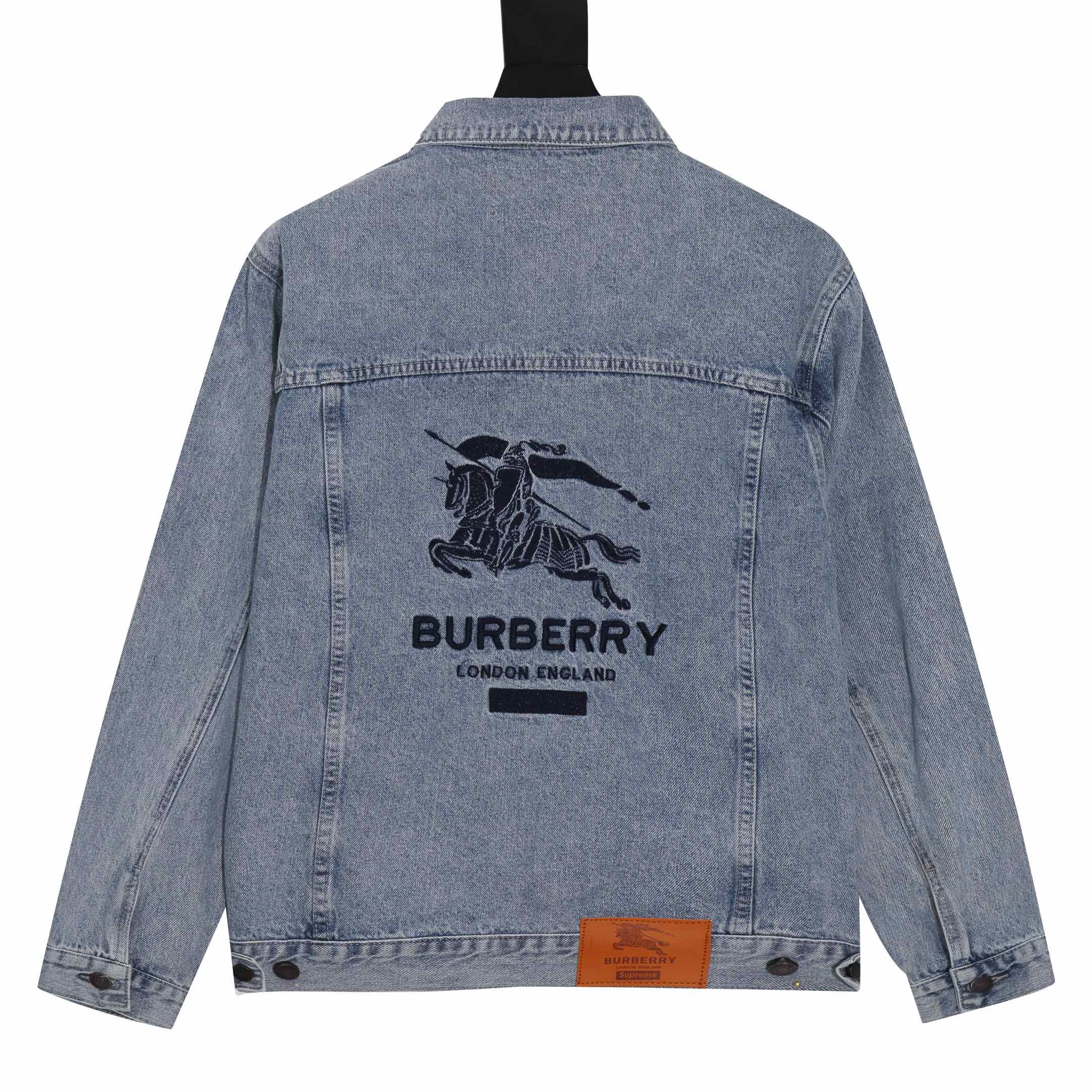 BURBERRY - Giubbotto Jeans con zip