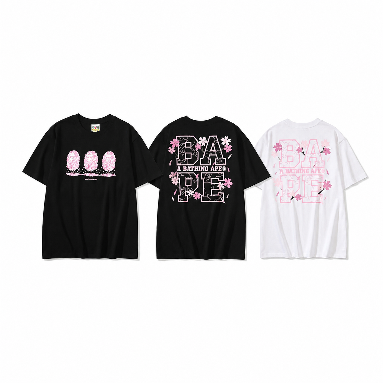 A BATHING APE x RUSSELL - T-shirt in Cotone