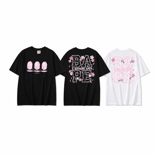 A BATHING APE x RUSSELL - T-shirt in Cotone