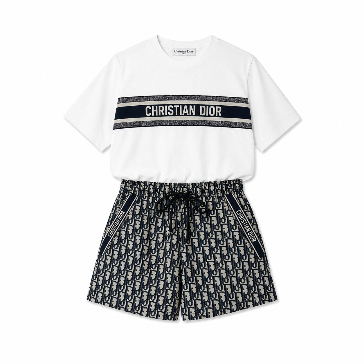 Dior - Completo T-shirt e Shorts in Cotone