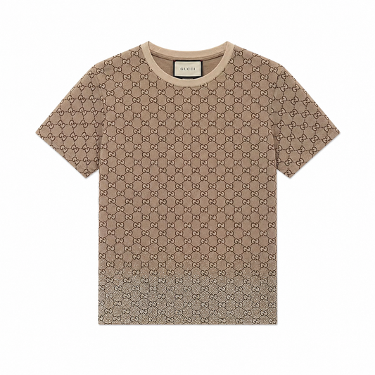 GUCCI - T-shirt Gucci GG Monogram con Cristalli Sfumati