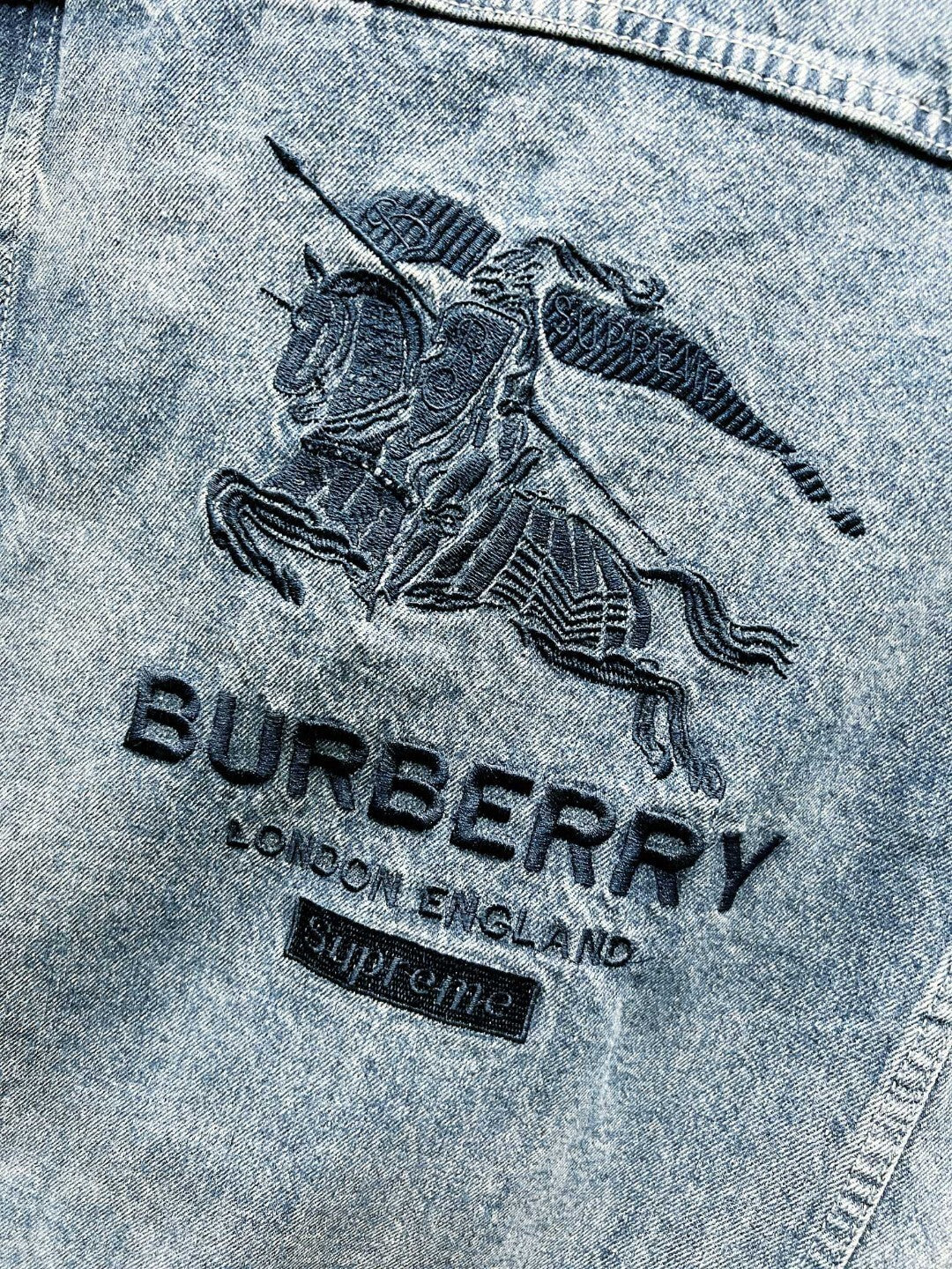 BURBERRY x SUPREME - Giubbotto Jeans