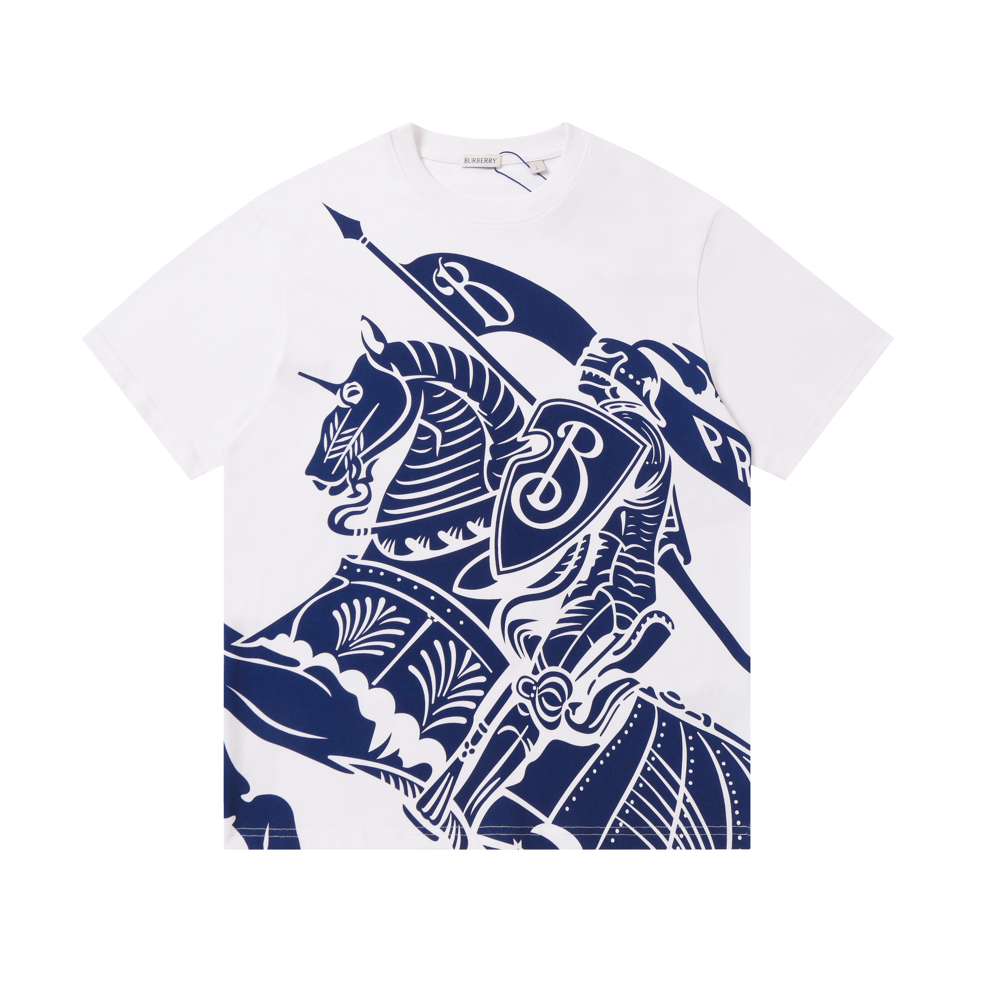 BURBERRY - T-Shirt in cotone con stampa EKD