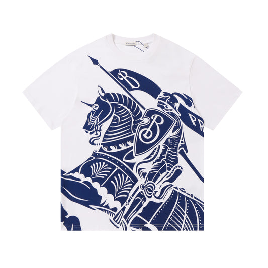 BURBERRY - T-Shirt in cotone con stampa EKD