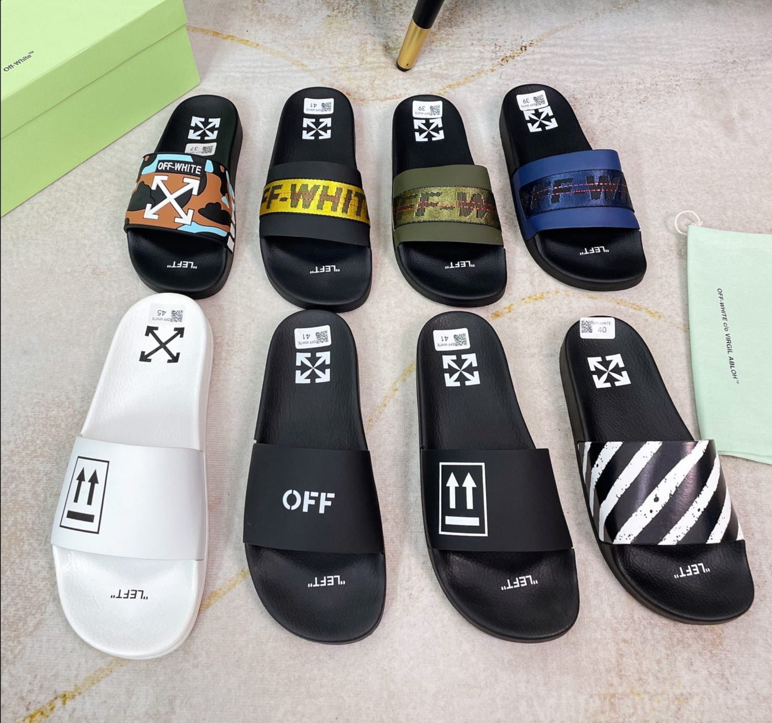 Off discount white slipper