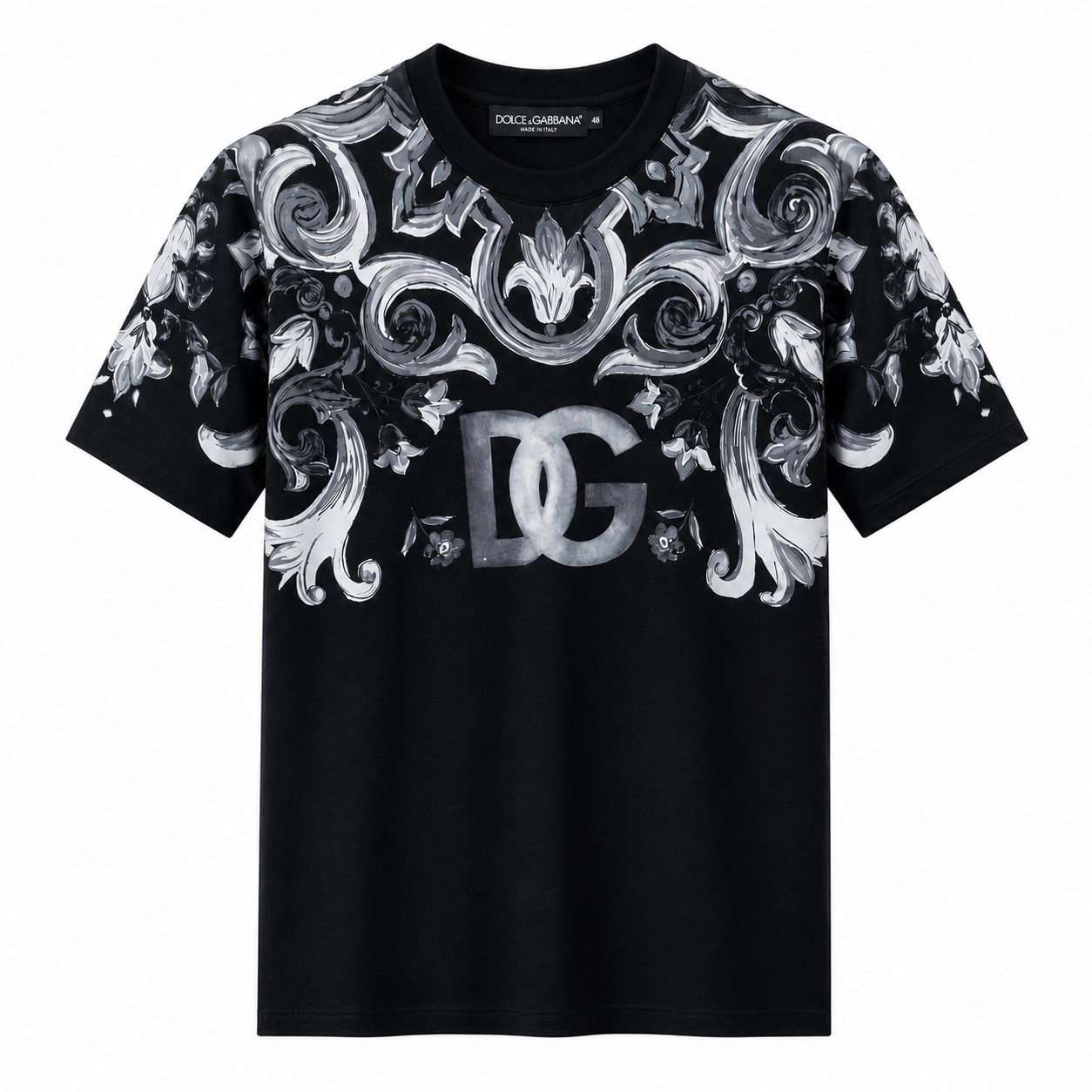 Dolce & Gabbana - T-shirt Girocollo in Cotone