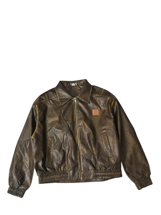Carhartt - Giubbotto di pelle vintage