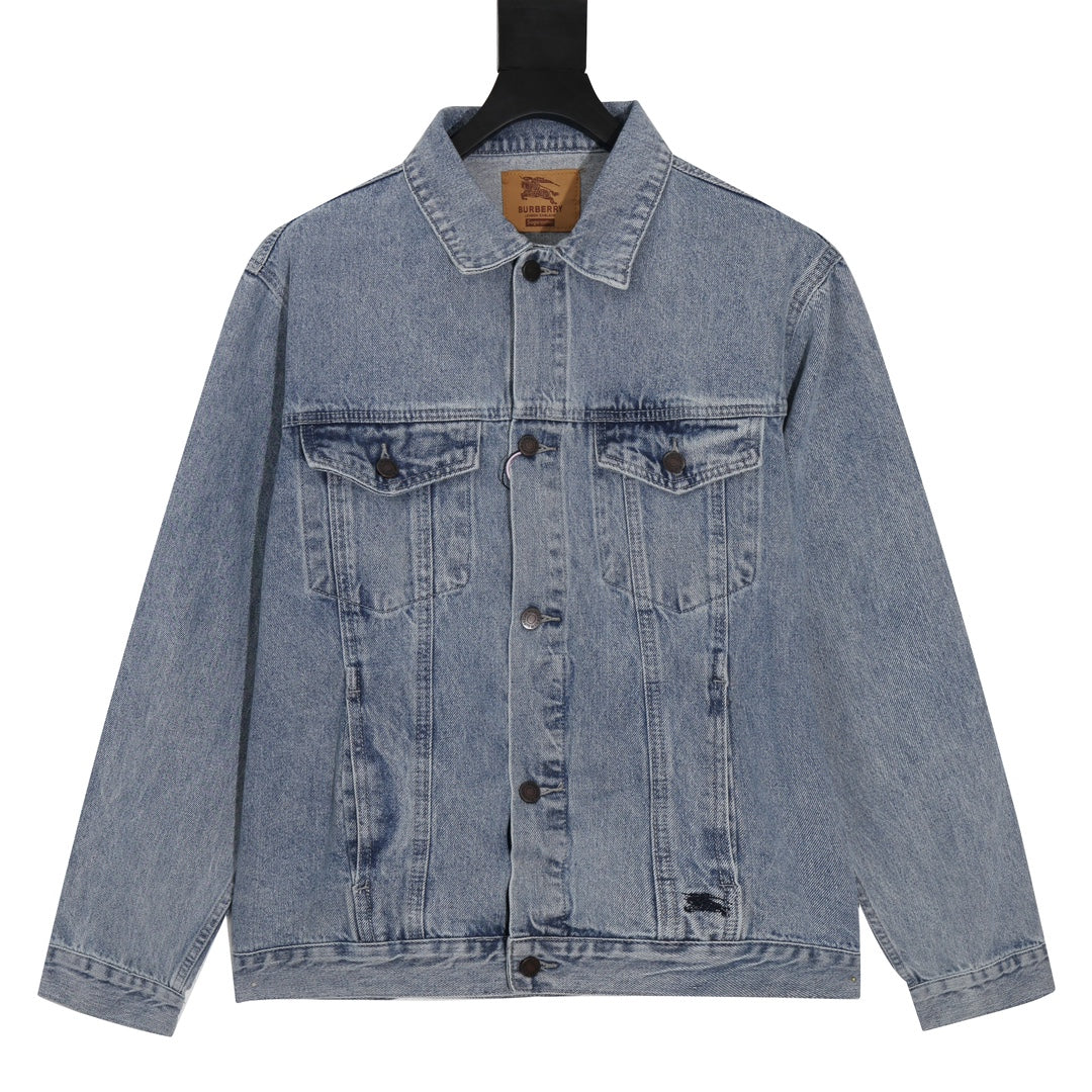 BURBERRY - Giubbotto Jeans con zip