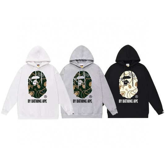 BATHING APE - Felpa con cappuccio
