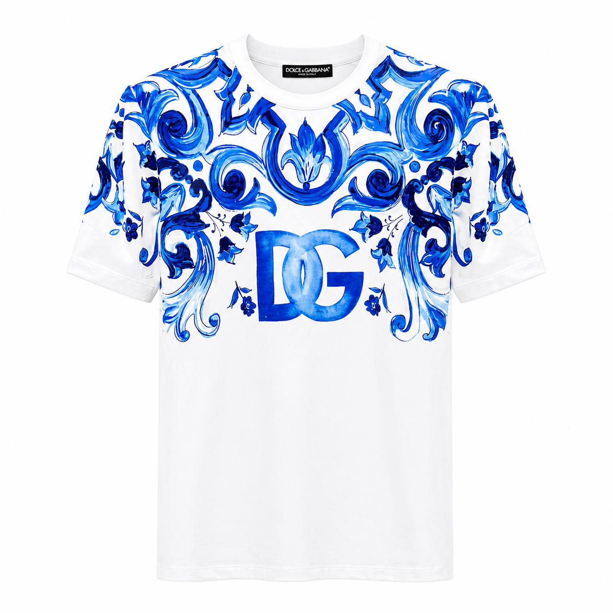 Dolce & Gabbana - T-shirt Girocollo in Cotone