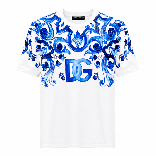 Dolce & Gabbana - T-shirt Girocollo in Cotone
