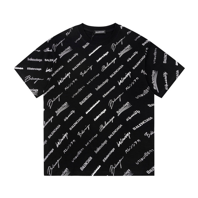 Balenciaga striped hot sale t shirt