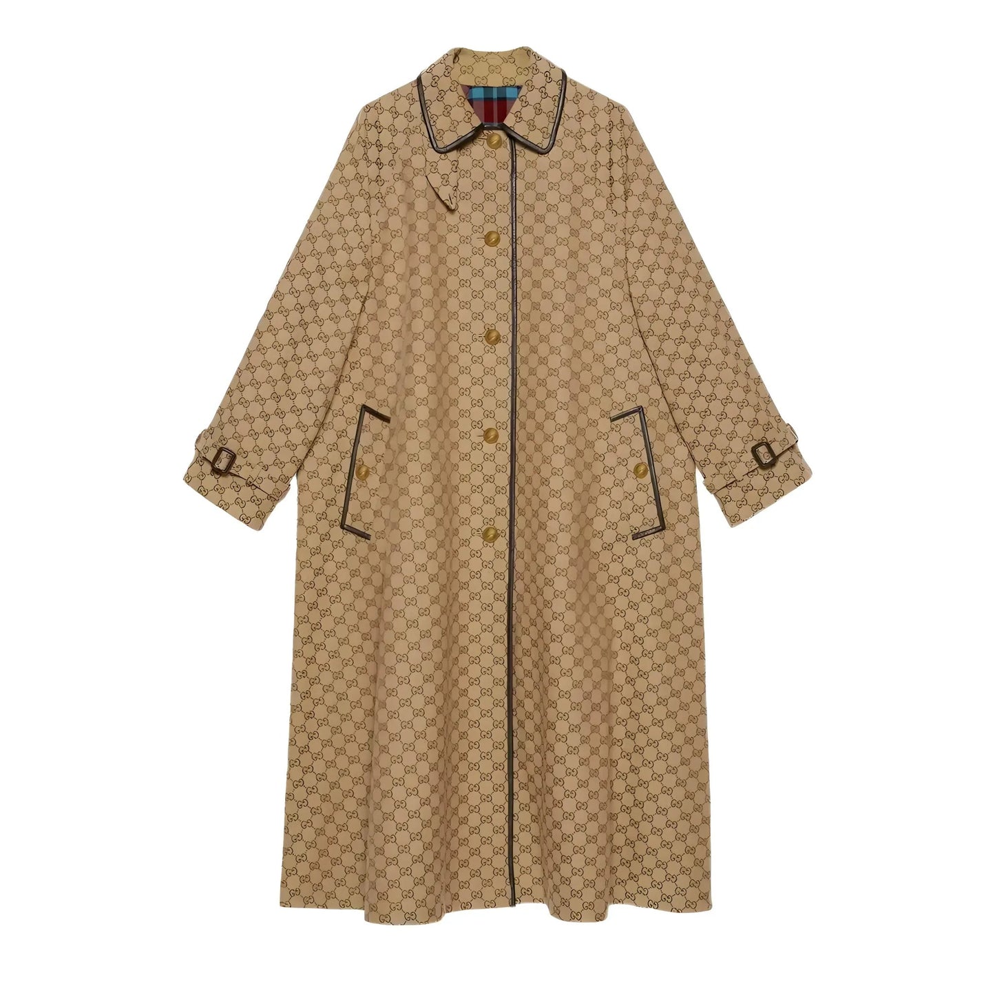 GUCCI - Cappotto patchwork Reversibile