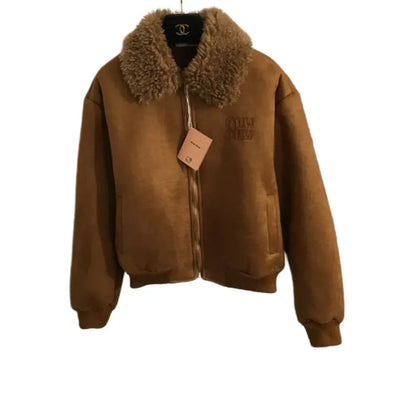 MIU MIU Cropped nylon down jacket 